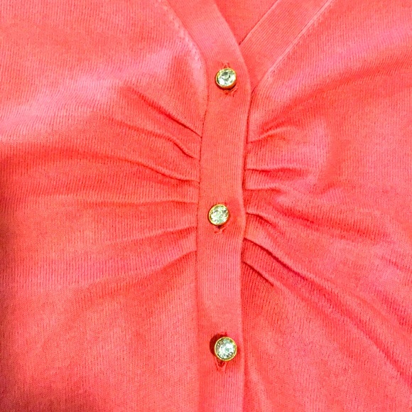 Talbots crystal button down sweater - Picture 2 of 4